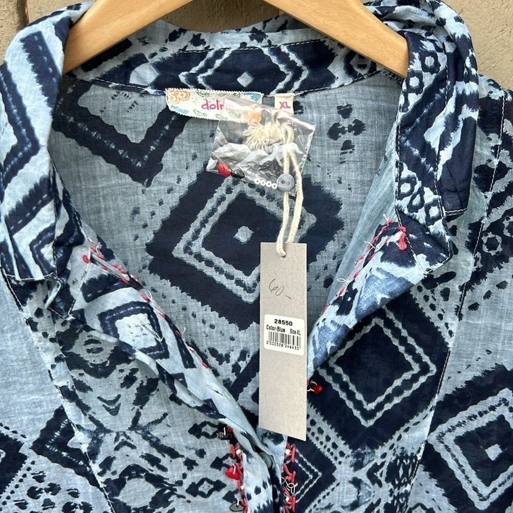 Dolma Cotton Cover Up Dress New With Tags Bohemian Beach Hippie Cottagec… - Picture 3 of 8